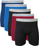 5-Pack Gildan Men’s Underwear Boxer Briefs, Multipack