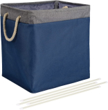 Amazon Basics Foldable Fabric Laundry Hamper w/Detachable Brackets