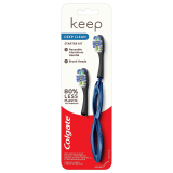 Colgate Keep Soft Manual Toothbrush w/2 Floss-Tip Brush Heads