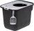 IRIS USA Square Top Entry Cat Litter Box with Scoop