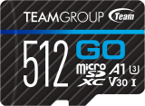 TEAMGROUP GO Card 512GB Micro SDXC 4K Memory Card