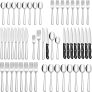 Hiware 48-Piece Silverware Set with Steak Knives for 8