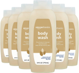 6-Pack Amazon Basics Shea Butter and Oatmeal Body Wash 24 Fl Oz