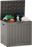 East Oak 31-Gallon Storage Deck Box with Padlock