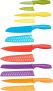 AmazonBasics 12-Piece Colored Kitchen Knife Set