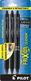 10CT PILOT FriXion Clicker Erasable, Refillable & Retractable Gel Pens