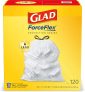 120 Count GLAD ForceFlex Tall Drawstring Trash Bags 13 Gallon