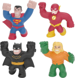4 Pk Heroes of Goo Jit Zu Licensed DC Superhero Action Figure