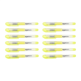 12-Pack Amazon Basics Liquid Ink Highlighters Chisel Tip Yellow
