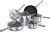 Ninja C69500 Foodi NeverStick Stainless Steel 10-Piece Cookware Set