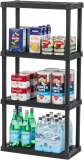 IRIS USA 4-Tier Shelving Unit Medium Storage Organizer