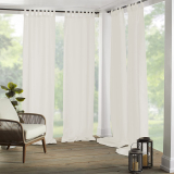 Elrene Indoor/Outdoor Solid Matine Tab-Top Curtain Panel, 52 x 84-in