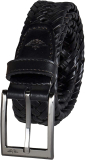 Dockers Mens Leather Braided Casual and Dress Belt
