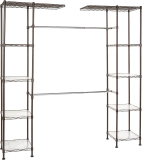AmazonBasics Expandable Metal Hanging Storage Organizer Rack
