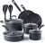 Cook N Home 02597 12-Pcs Nonstick Hard Anodized Cookware Set