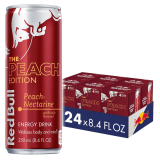 24-Pack Red Bull Peach Edition Energy Drink 8.4Oz