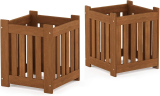 2-Pack Furinno Tioman Hardwood Outdoor Lifestyle Flowerbox