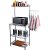 Mind Reader 3 Tier Microwave Shelf Counter Unit w/Hooks