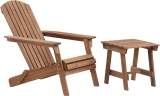 Amazon Aware FSC Certified Outdoor Folding Adirondack Chair w/Side Table