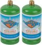 2PK Flame King Refillable 1 lb Empty Propane Cylinder Tank