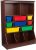 KidKraft Wooden Wall Storage Unit with 8 Plastic Bins