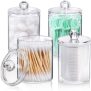4-Pack Aozita Qtip Holder Dispenser 10oz