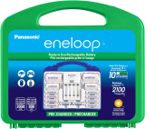 Panasonic 4-Position Charger w/2 AAA & 8 AA Eneloop Batteries