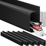 EVEO Cable Management 96-in J Channel 6-Pack Cord Cover