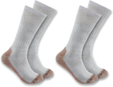 2-Pack Carhartt Mens Midweight Steel Toe Sock