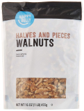 2-Pack Happy Belly California Walnuts Halves and Pieces 16oz