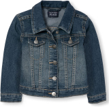 The Childrens Place Baby Toddler Girls Basic Denim Jacket