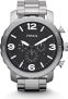 Fossil Mens Nate Stainless Steel Quartz Chronograph Watch