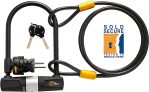 Via Velo Bike Lock Heavy Duty Bicycle U-Lock,14mm Shackle