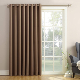 Sun Zero Barrow Grommet Sliding Patio Door Curtain Panel 100 x 84-in