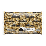 HERSHEY’S KISSES Gold Foils Milk Chocolate w/Almonds Candy 40pcs