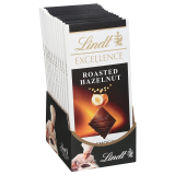 12-Pk Lindt Excellence Roasted Hazelnut Dark Chocolate Bar 3.5oz