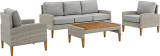 Crosley Furniture Capella Outdoor Wicker 4-Piece Sofa Set