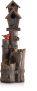 Alpine Corporation 35-in Tall 3-Tier Birdhouse Water Fountain