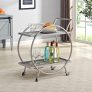 FirsTime & Co. Silver and Gray Odessa Bar Cart