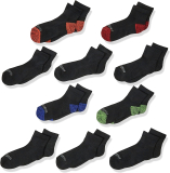 10-Pack Fruit of the Loom Little Boys Half Cushion Ankle Socks