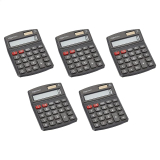 5-Pack Amazon Basics LCD 8-Digit Desktop Calculator
