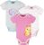 Canticos Unisex-Baby 3-pack Short Sleeve Bodysuits