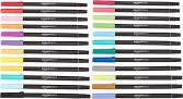 12-Pack Amazon Basics Dual Tip Brush Pens, Blendable