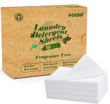 Poesie Laundry Detergent Sheets, Fragrance free, 160-Count