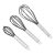 3-pack AmazonCommercial Non-Stick Coated Whisk Set