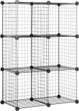 Amazon Basics 6-Cube Wire Grid Storage Shelves 14×14-inch