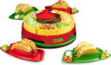 Nostalgia Taco Tuesday Heated Lazy Susan Topping Bar