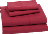 Amazon Basics Lightweight Super Soft Easy Care Microfiber 4pcs Sheet Set