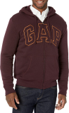 GAP Mens Logo Sherpa Full Zip Sweatshirt
