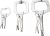 Amazon Basics 3-Piece C-Clamp Locking Pliers Set